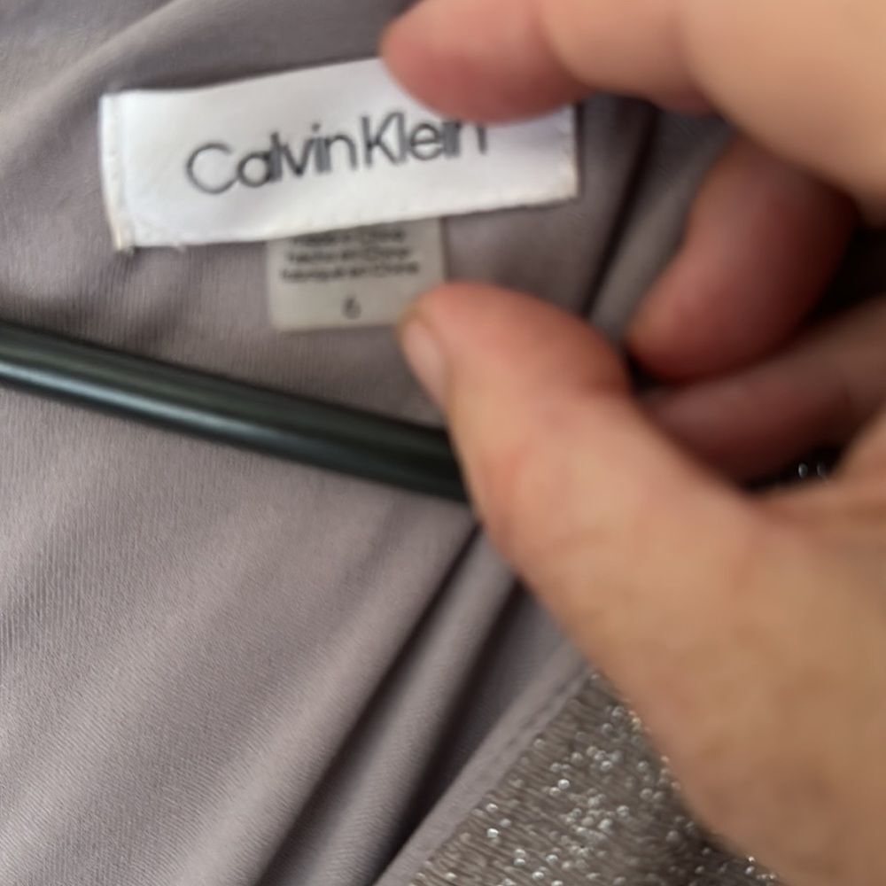 EUC Silver Glitter Mother of the Bride Dress. Bridal. - Picture 2 of 6